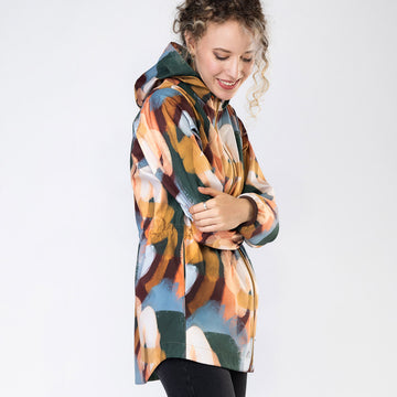 Fluffy sweater Softshell Coat