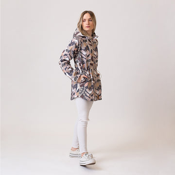 Pasztell foltos virágok softshell kabát