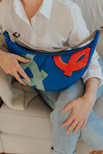 Brave Blue LUNA Crossbody bag - PIKURA Limited Edition