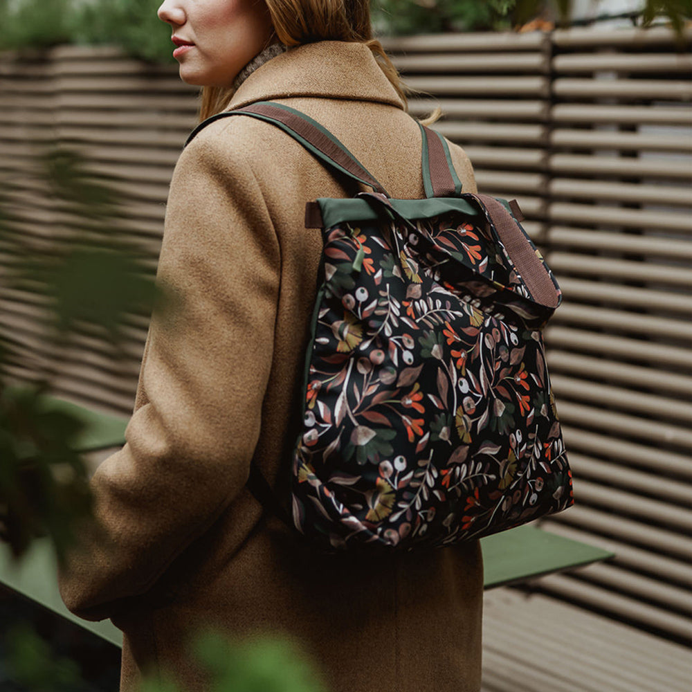 Dark botanical MINIMAL backpack