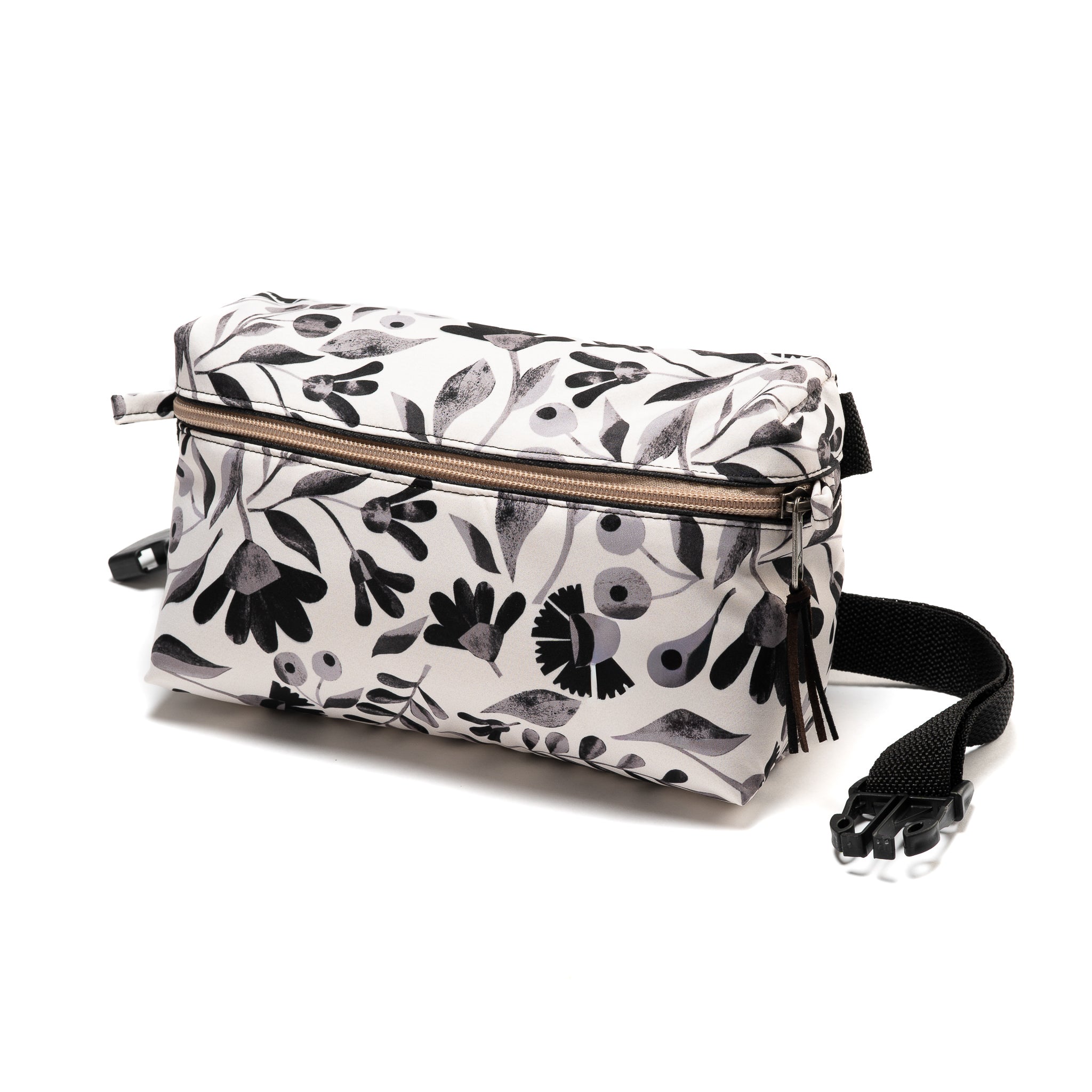 Botanic black and white MAXI Waistbag 