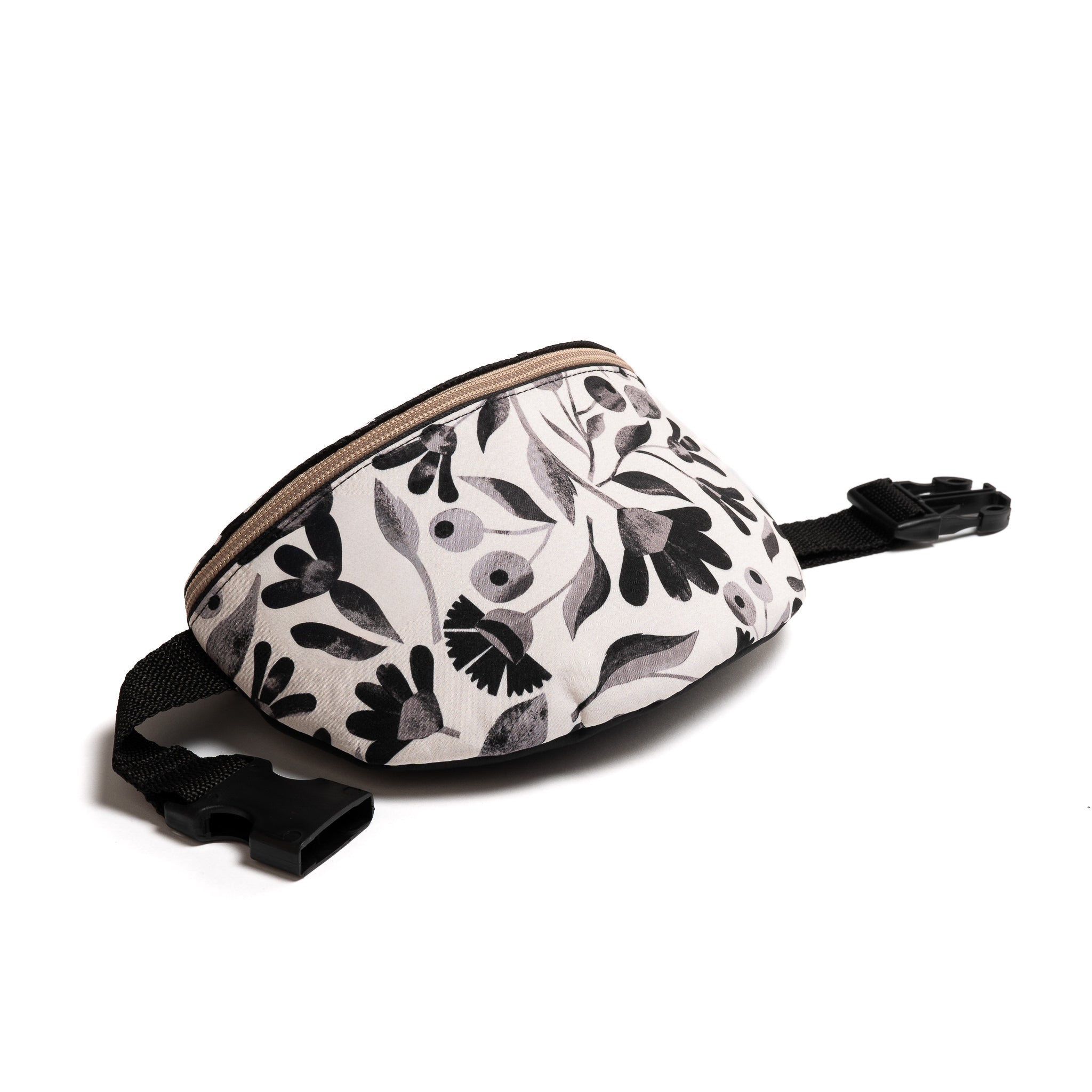 Botanic black and white Waistbag 