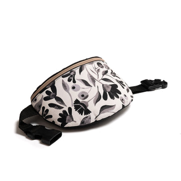 Botanic black and white Waistbag 