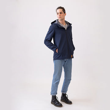 Blue Softshell Coat for men
