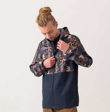 Medvés felhős férfi softshell kabát