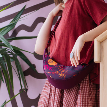 Re:Form Ocre & Fuchsia Mini LUNA Crossbody táska