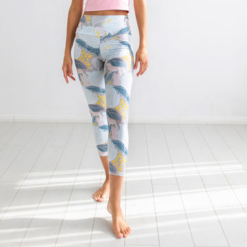 Light roses fitness leggings