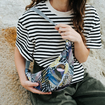 Kollázs Mini LUNA Crossbody táska