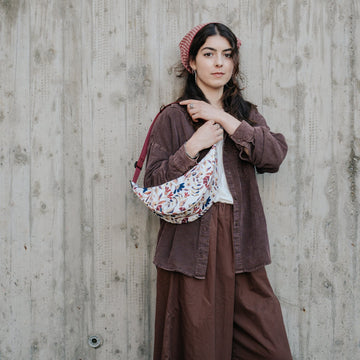 Geantă crossbody mini Luna Flori de toamnă